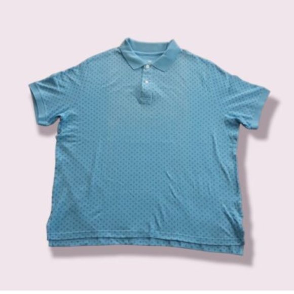 HB Harbor Bay Polo Shirt Size 2XL Short Sleeve 100% cotton Light Blue Color - Picture 2 of 7